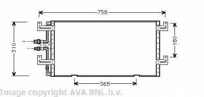 AVA QUALITY COOLING vw5145 -  Конденсатор, кондиционер